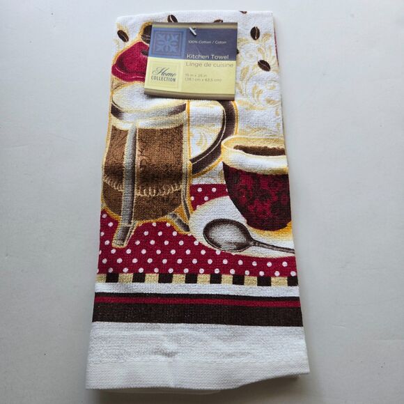 Coffee Lovers Gift Bundle Kitchen Towel Scoop Drink Station Nook Set - Picture 2 of 4